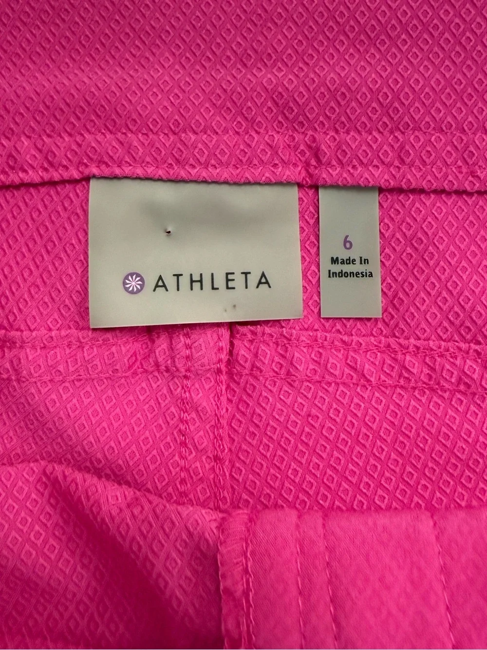 Athleta Pink Fuchsia Board Shorts Size 6 Lace Up Cargo Swim Surf 6” Inseam